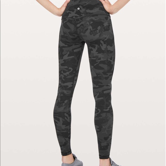 black camo lulu lemon leggings